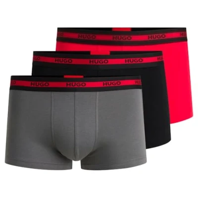 Image of HUGO Trunk Planet 3 PACK Pants, Men&#039;s, Size: XXL, Black/red/grey