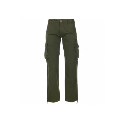 Image of ALPHA INDUSTRIES Men&#039;s Casual Trousers Pants, Dark Olive, 28W