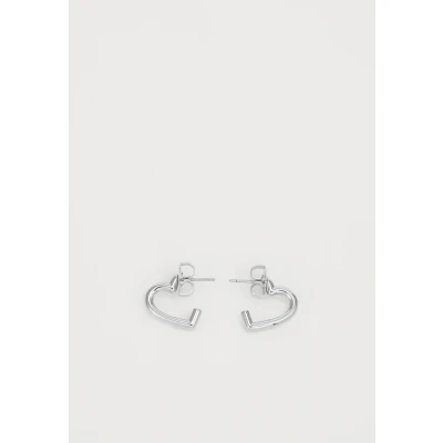 Image of kate spade new york Heart YOU Hoops Earrings silvercoloured, Women&#039;s, Size: One Size, Silver coloured
