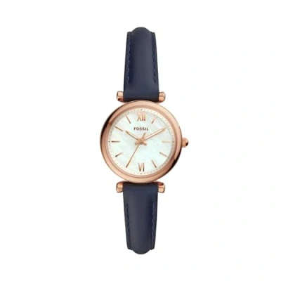 Image of Fossil Carlie Watch, Women&#039;s, Size: One Size, Blau