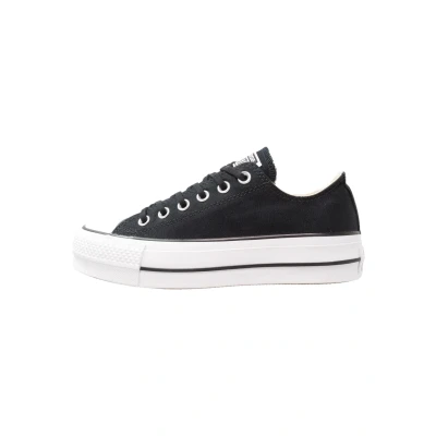 Image of Converse Chuck Taylor ALL STAR LIFT Trainers, Women&#039;s, Size: 6, Black/garnet/white Textile