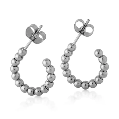 Image of Akitsune Delight Earrings, Women&#039;s, Size: One Size, Silver coloured