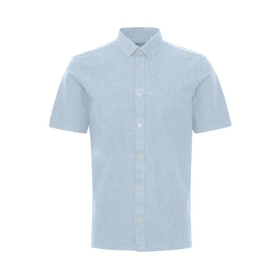 Image of Casual Friday Cfanton SS CC Shirt, Men&#039;s, Size: Small, Chambray blue
