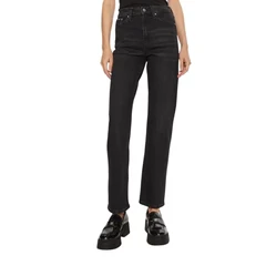 Image of Calvin Klein Jeans HIGH RISE Straight leg jeans, Women&#039;s, Size: 27x32, Denim black