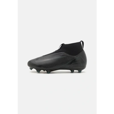 Image of Nike Performance JR ZOOM 10 ACAD FGMG Unisex Moulded stud football boots for kids, Size: 13.5K, Black/deep jungle Synthetics/textile
