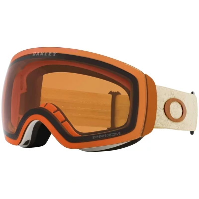Image of Oakley Flight DECK M Unisex Ski goggles, Size: One Size, Arctic white cell/snow persimmon