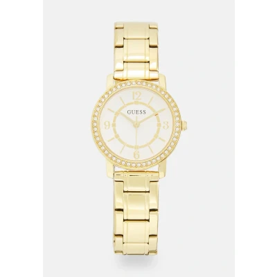 Image of Guess Ladies Dress Watch goldcoloured, Women&#039;s, Size: One Size, Gold coloured