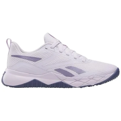 Image of Reebok NFX Trainer Training shoe, Women&#039;s, Size: 6, Digital gleam/twilight purple/black Textile/synthetics