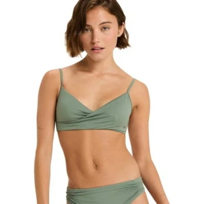 Image of Roxy Classics WRAP Bikini top, Women&#039;s, Size: XS, Agave green