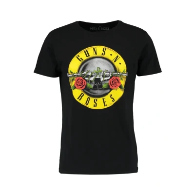 Image of Mister Tee GUNS N‘ Roses Print Tshirt, Men&#039;s, Size: Large, Black