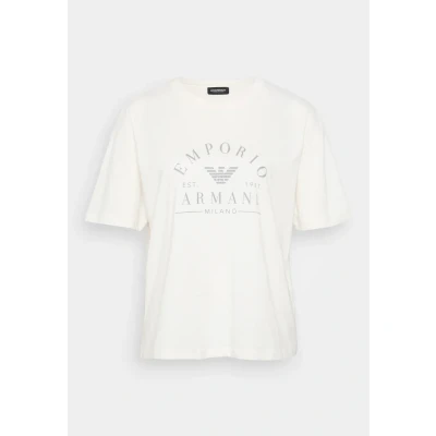 Image of Emporio Armani CREW NECK Loose FIT Pyjama top, Women&#039;s, Size: XL, Ivory