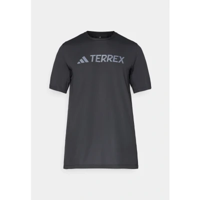 Image of Adidas Terrex LOGO TECH Sports Tshirt, Men&#039;s, Size: XXL, Black