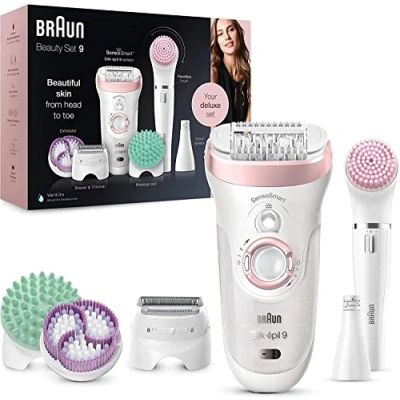 Image of Braun Silk épil 9 985 Beauty Set, White/Rose Gold