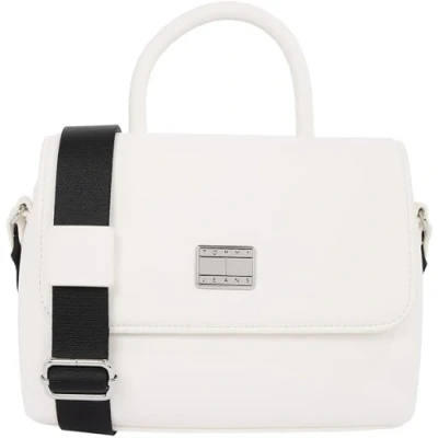 Image of Tommy Jeans American COOL FLAP Crossover Handbag, Women&#039;s, Size: One Size, White