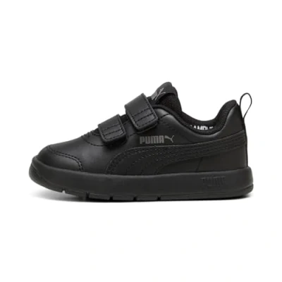 Image of PUMA Unisex Baby Courtflex V3 V Inf Trainers, Black Cast Iron, 8 UK