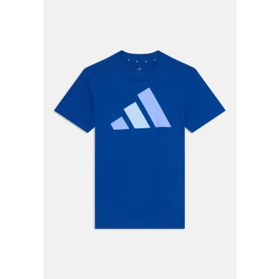 Image of adidas Performance Essentials Junior Unisex Print Tshirt for kids, Size: 15 16y, Team royal blue/blue fusion/glow blue