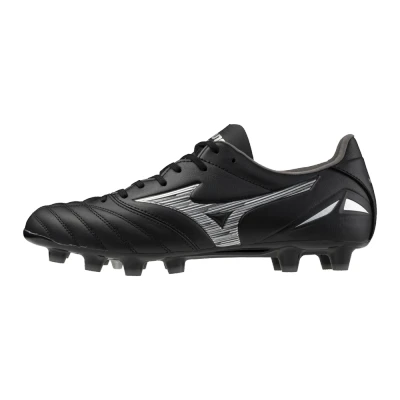 Image of Mizuno Morelia NEO IV PRO Moulded stud football boots, Men&#039;s, Size: 7, Black/galaxy silver/black Leather/synthetics