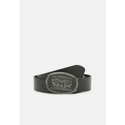 Image of Levi&#039;s Billy Plaque BELT Belt, Size: 28, Regular black