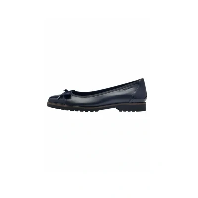 Image of Tamaris Women&#039;s 1 22126 43 Ballet Flat, Navy, 5 UK