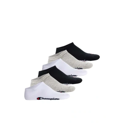 Image of Champion 6PK Trainer socks, Size: 9 11, Oxgm wht nbk ns