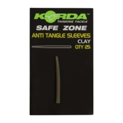 Image of Korda Safe Zone Anti Tangle Sleeves Clay (25 pieces) Terminal tackle