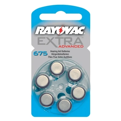 Image of 120 Rayovac 675 Extra Advanced Hearing Aid Batteries PR44 675AE A675 DA675 P675 PR675H