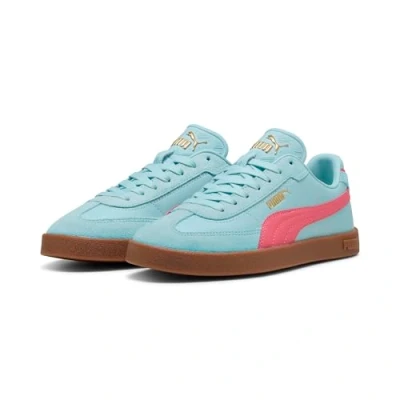 Image of Puma CLUB II ERA Unisex Trainers, Size: 10.5, Safe lake/peach frost/gum Leather/synthetics
