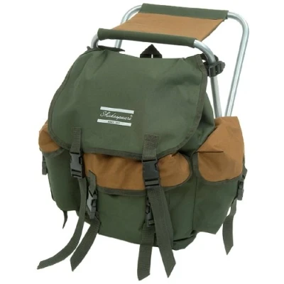 Image of Shakespeare Folding Stool with Backpack Fishing rucksack