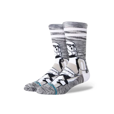 Image of Stance THE Storm Trooper CREW Unisex Socks, Size: 5.5 7.5, White