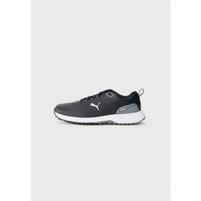 Image of Puma Men&#039;s Fusion Plus Sl Golf Shoe, Black White, 9 UK