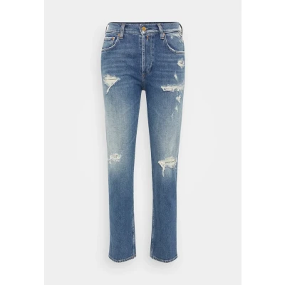 Image of Replay Maijke Pants Straight leg jeans, Women&#039;s, Size: 28x30, Medium blue