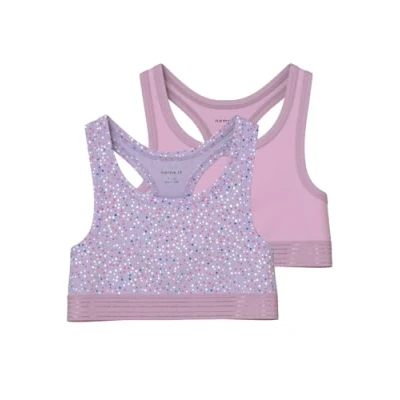 Image of Name it Nkfshort DOT 2 PACK Bustier for kids, Size: 9 10y, Pastel lilac