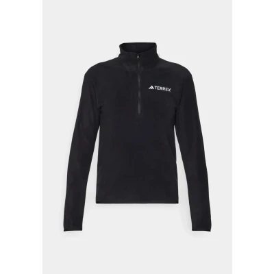 Image of Adidas Terrex Essentials HALF ZIP Fleece jumper, Women&#039;s, Size: Small, Black