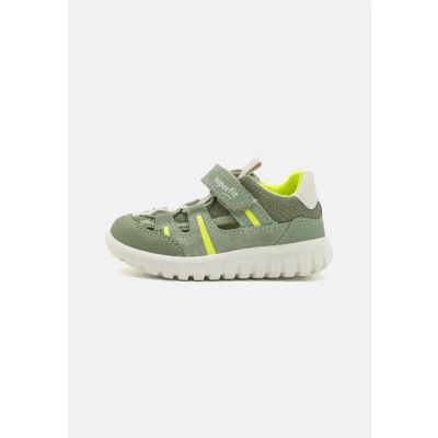 Image of Superfit SPORT7 MINI Unisex Walking sandals for kids, Size: 8K, Hellgrün/gelb Leather and textile