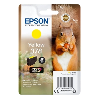 Image of Epson C13T37844020 Original Inkjet Cartridges Yellow
