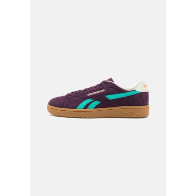 Image of Reebok Classic Trainers, Size: 4.5, Midnightplum/green/blanco Suede