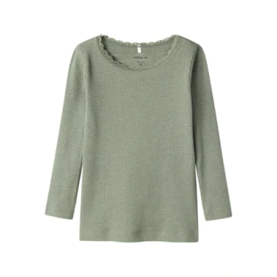 Image of Name it Nmfkab Long sleeved top for kids, Size: 1 1.5y, Green