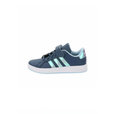 Image of adidas Unisex Kid&#039;s Grand Court 2.0 Shoes Tennis, Preloved Ink Iridescent Clear Sky, 2.5 UK Child