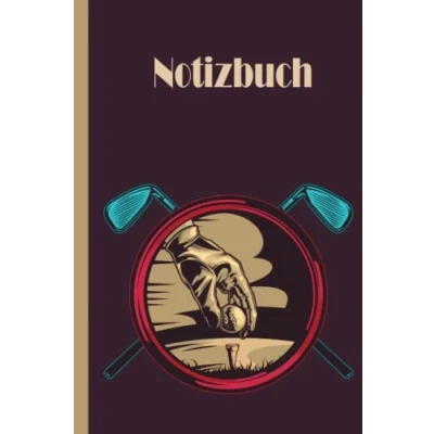 Image of Golf Notizbuch: Notizbuch, breites liniertes Notizbuch aus liniertem Papier für Schule, Studenten, Geschenk Kinder, Jungen, Mädchen, Teenager, liebhaber