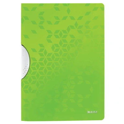 Image of Leitz 41850054 A4 ColorClip File, 30 Sheet Capacity, Flexible Plastic, WOW Range, Green