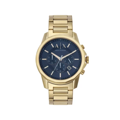 Image of Armani Exchange SET Chronograph watch goldcoloured, Men&#039;s, Size: One Size, Gold coloured