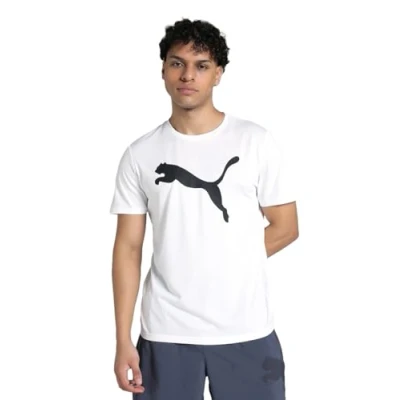 Image of PUMA Unisex M Tad Essentials Solid Cat Tee (Cf Big Cat) Tees (Pack of 1)