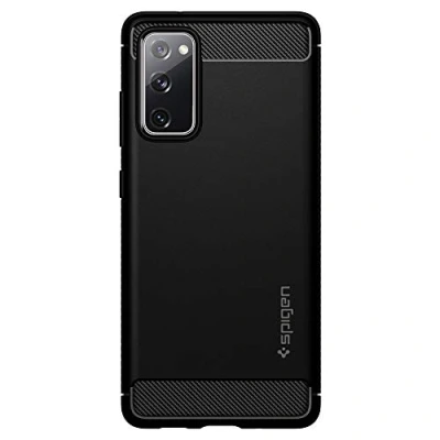 Image of Spigen TPU Rugged Armor Book Cover Samsung Galaxy S20 FE Black