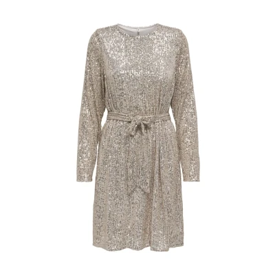 Image of ONLY LS BELT sequins Cocktail dress / Party dress, Women&#039;s, Size: XS, Pumice stone detail pumioce