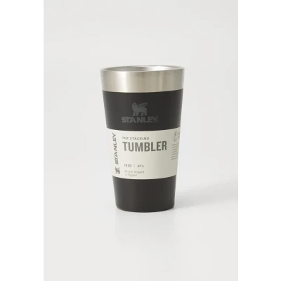 Image of Stanley Adventure Stacking Beer Pint 0.47L Travel Mug Keeps Cold For 4 Hours Stainless Steel Stacks Infinitely Double Wall Vacuum Insulation Dishwasher Safe Matte Black