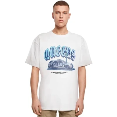 Image of Upscale by Mister Tee Unisex Queens Print Tshirt, Size: XXL, White