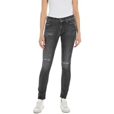 Image of Replay NEW LUZ Pants Jeans Skinny Fit, Women&#039;s, Size: 29x32, Dark grey