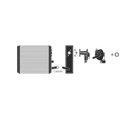 Image of Heat Exchanger, interior heating PRASCO FT119H001
