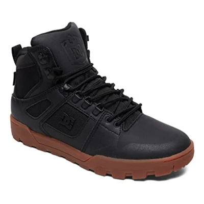 Image of DC Shoes Men&#039;s Pure Hi Boat Shoes, black gum, 42.5 EU