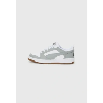 Image of Puma Unisex&#039;s Rebound V6 Low Sneaker, White Gray Echo Black, 3.5 UK